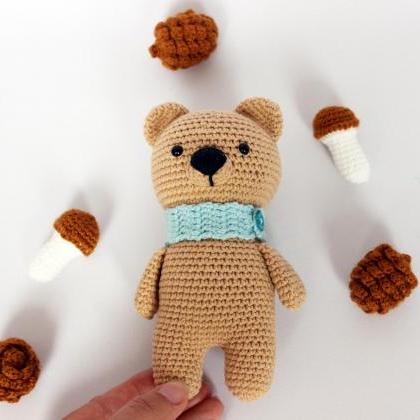 Crochet Bear Toy, Gift Teddy Bear Doll, Handmade..