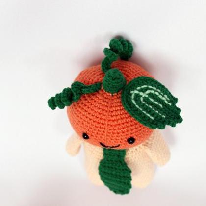 Pumpkin Amigurumi, Crochet Pumpkin, Halloween..