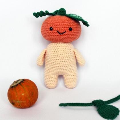 Pumpkin Amigurumi, Crochet Pumpkin, Halloween..