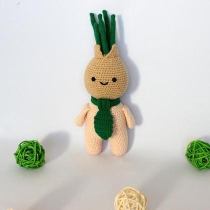 Unusual Toy Onion Crocheted Amigurumi, Toy For..