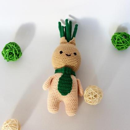 Unusual Toy Onion Crocheted Amigurumi, Toy For..