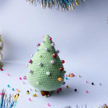 Crocheted Christmas Tree Miniature Home Decor,..