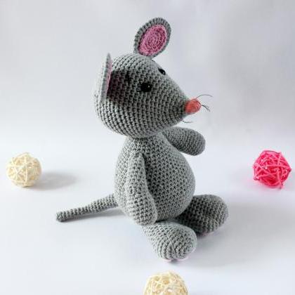 Crochet Mouse Pattern Toy, Mouse Amigurumi..