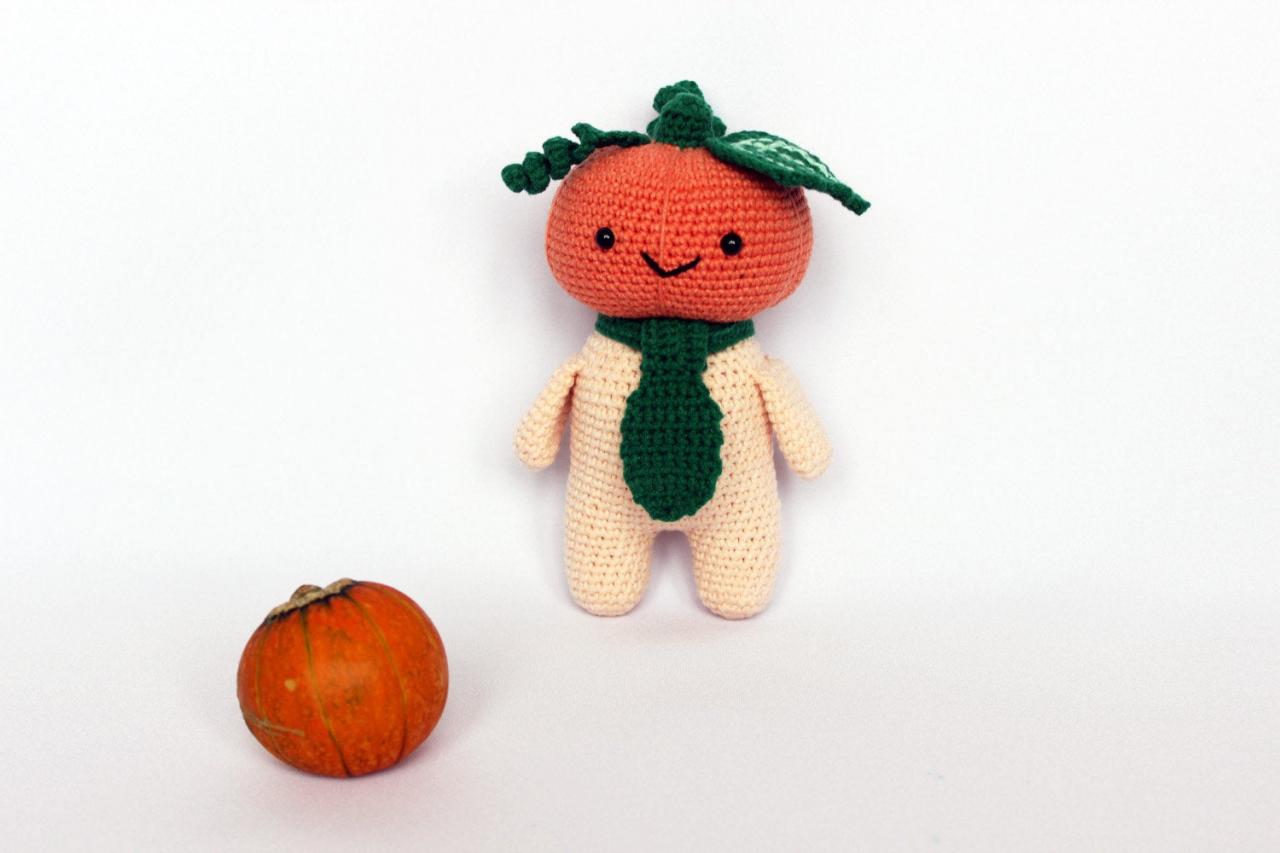 Pumpkin Amigurumi, Crochet Pumpkin, Halloween Pumpkin, Pumpkin Decor, Handmade Pumpkin