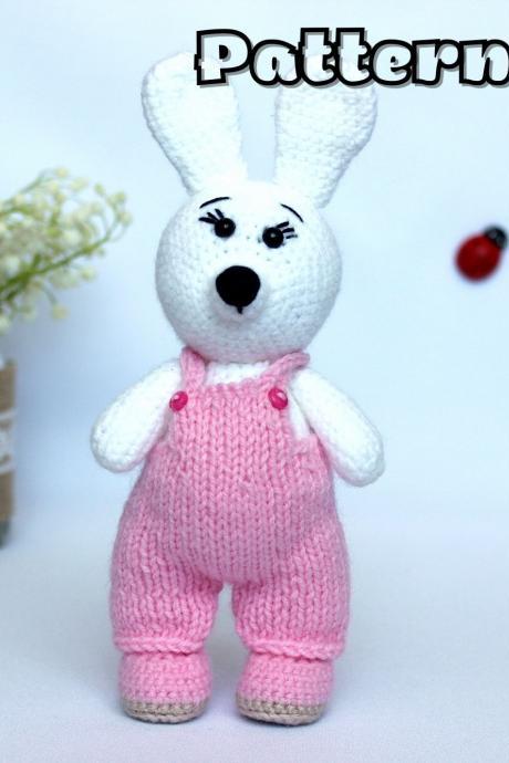 Crochet toy pattern bunny stuffed animal pattern